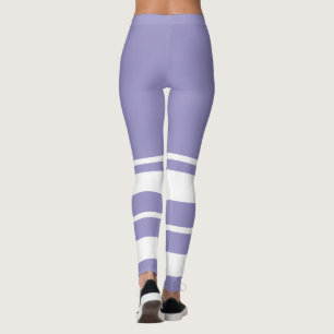 Pastel Blek Lavender Lila Abstrakt Art Leggings