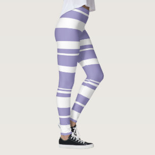 Pastel Blek Lavender Lila Abstrakt Art Leggings