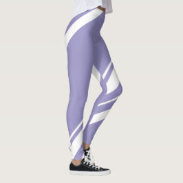 Pastel Blek Lavender Lila Abstrakt Art Leggings