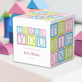 Pastel Blocks The Big One Thank You Presentaskar