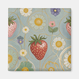 Pastel Blommigt & Berry Delight Magnet