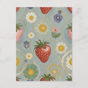 Pastel Blommigt & Berry Delight Vykort