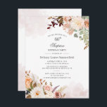 Pastel Blommigt Bloom Botanical 60:e Födelsedagsfe<br><div class="desc">Pastel Blommigt 60:e botaniska Födelsedagsfest inbjudan kan du enkelt anpassa med dina uppgifter om party genom att klicka på knappen "Personalisera". Modern blommigt bouquet har en bra och modern typografi. Perfekt för en inbjudan till en överraskningsfest för en milstolpe i firande</div>