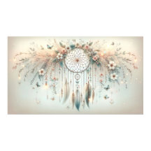 Pastel Blommigt Butterfly Dreamcatcher