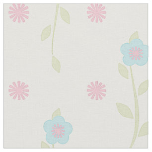 Pastel Blommigt Fabric Tyg