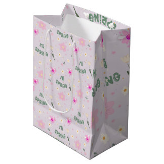 Pastel Blommigt Hi Vår Wrapping Papper