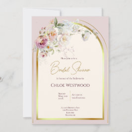 Pastel Blommigt Inbjudningskort för möhippan