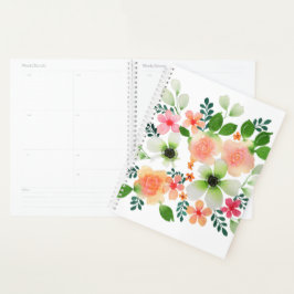 Pastel blommigt journal 