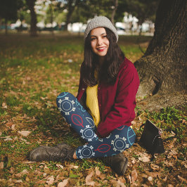 Pastel-blommigt Leggings