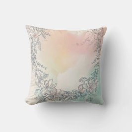 Pastel Blommigt Pillow Kudde