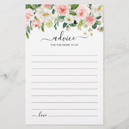 Pastel Blommigt råd för botanisk Möhippa