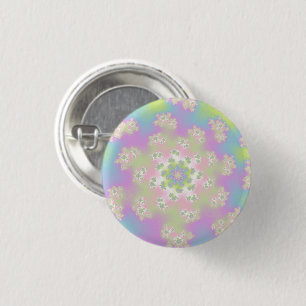 Pastel Blommigt Sprinkles Knapp