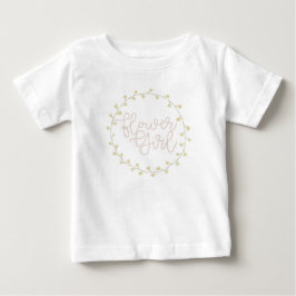 Pastel Blommigt Swirl | Flower Girl T Shirt