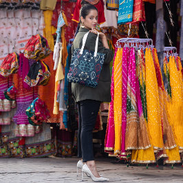 Pastel-blommigt Tygkasse