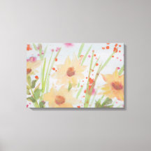 Pastel Blommigt - vattenfärg