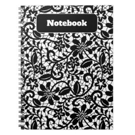 Pastel Blommönster Aesthetic Notebook Anteckningsbok