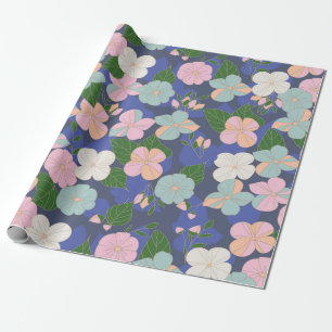 Pastel-Blomsterträdgård Presentpapper