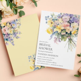 Pastel Bloom BRIDE BOUQUET MÖHIPPA Inbjudningar