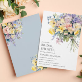 Pastel Bloom BRIDE BOUQUET MÖHIPPA Inbjudningar