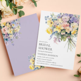 Pastel Bloom BRIDE BOUQUET MÖHIPPA Inbjudningar