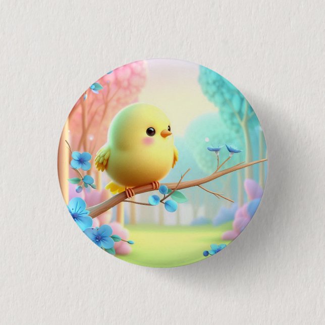 Pastel Bloom Keychain — Floral Charm for Bags & Ke Knapp (Framsida)