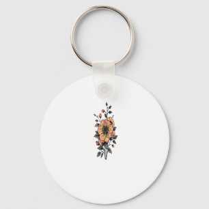Pastel Bloom Sticker Nyckelring