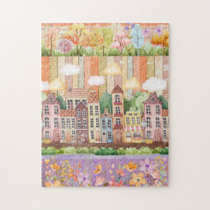 Pastel Blooms - grannskap Pussel