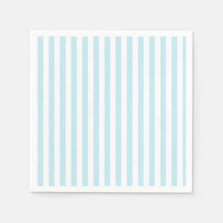Pastel Blue and White Striped Paper napkin Pappersservett