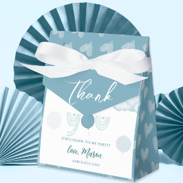 Pastel Blue Balloon & Cloud Boy Birthday Presentaskar