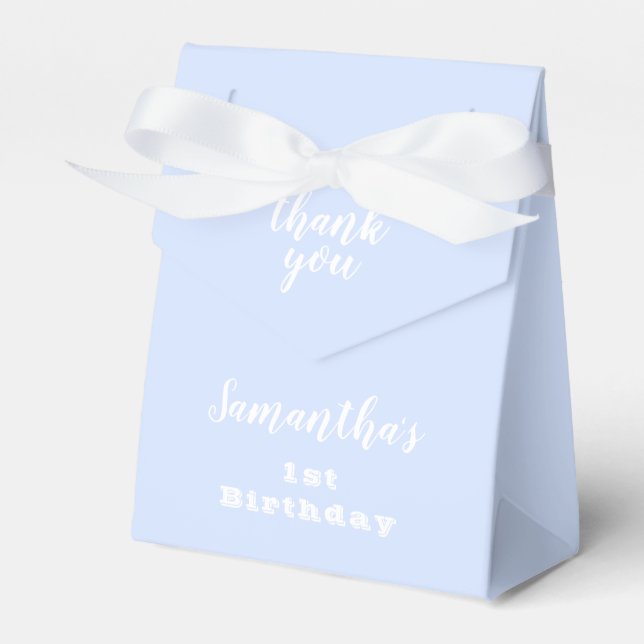 Pastel Blue Birthday Tack Presentaskar (Framsidan Sidan)