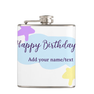 Pastel blue clouds stars purple happy birthday nam fickplunta