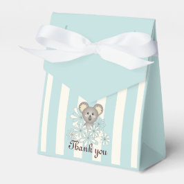 Pastel Blue Cute Baby Koala Kids Party Tack Presentaskar