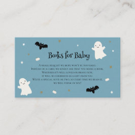 Pastel Blue Halloween Bokar för Baby Tilläggskort