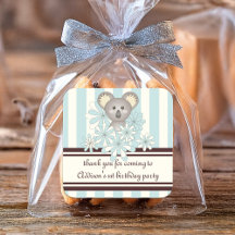 Pastel Blue Koala Boy Baby Shower/Barns födelsedag