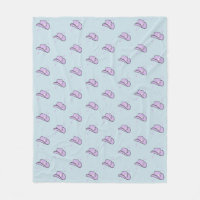 Pastel Blue Lilac Cowgirl Rodeo Mönster