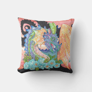 Pastel Blue Ro Dragon Kudde