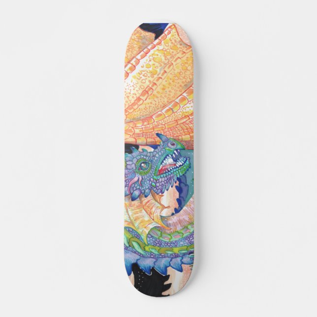 Pastel Blue Ro Dragon Mini Skateboard Bräda 18,5 Cm (Framsida)