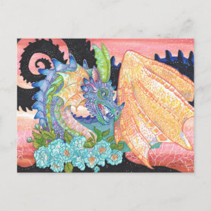 Pastel Blue Ro Dragon vykort