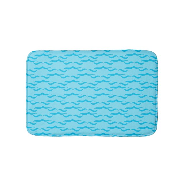 Pastel Blue Sea Water Waves Peaceful Ocean Badrumsmatta (Framsidan)