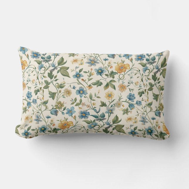 Pastel Blue Serenity Lumbarkudde (Framsida)