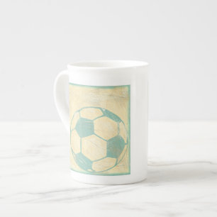 Pastel Blue Soccer Ball by Chariklia Zarris Benporslin Mugg