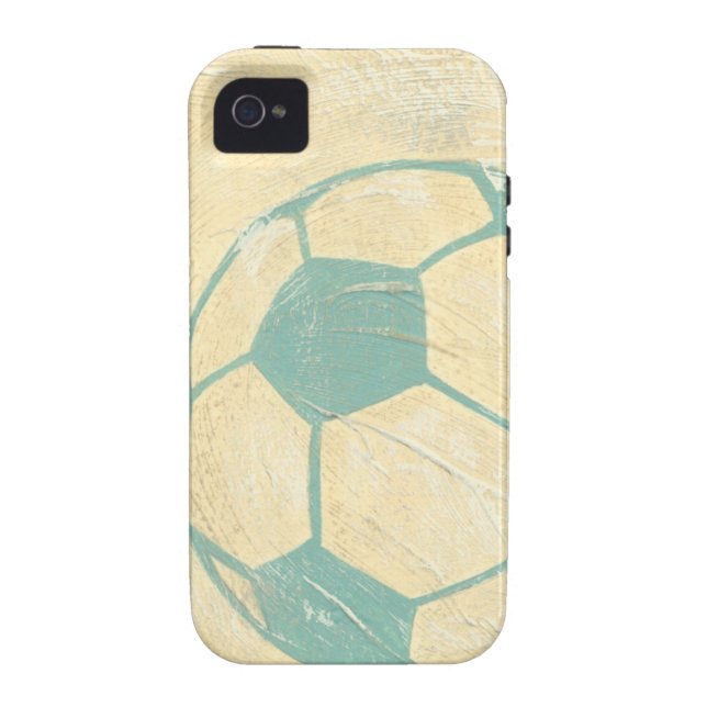 Pastel Blue Soccer Ball by Chariklia Zarris Case-Mate iPhone Skal (Baksidan)
