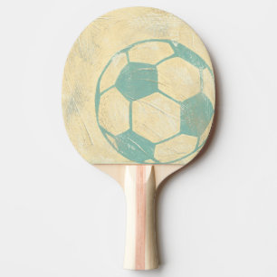 Pastel Blue Soccer Ball by Chariklia Zarris Pingisracket