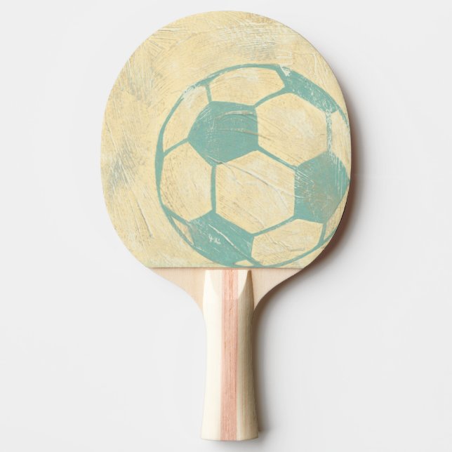 Pastel Blue Soccer Ball by Chariklia Zarris Pingisracket (Framsidan)
