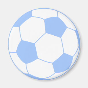 Pastel Blue Soccus ball Magnet