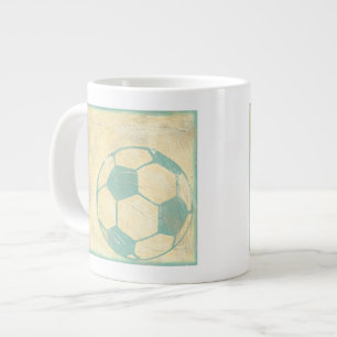Pastel Blue Socer Ball av Chariklia Zarris Jumbo Mugg