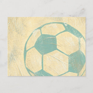 Pastel Blue Socer Ball av Chariklia Zarris Vykort