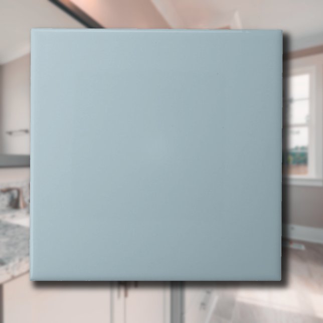 Pastel Blue Solid Färg | Klassisk | ELEGANT Kakelplatta (Skapare uppladdad)