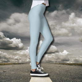 Pastel Blue Solid Färg | Klassisk | ELEGANT Leggings