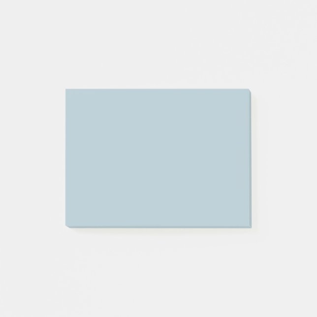 Pastel Blue Solid Färg | Klassisk | ELEGANT Post-it Block (Framsida)